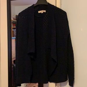Ann Taylor LOFT navy cardigan Small size like new